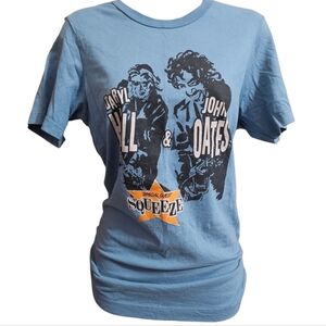 Daryl Hall & John Oates Squeeze 2021 Blue Tour T-Shirt
